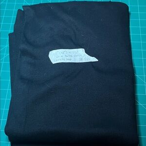 Stretchy knit fabric in a tube